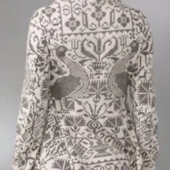 Free People 100 percent cotton rare peacock swing jacket size small - Picture 3 of 9